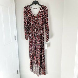NWT Lola Grace Red & Black High Low Midi Dress - 1X or 2X
